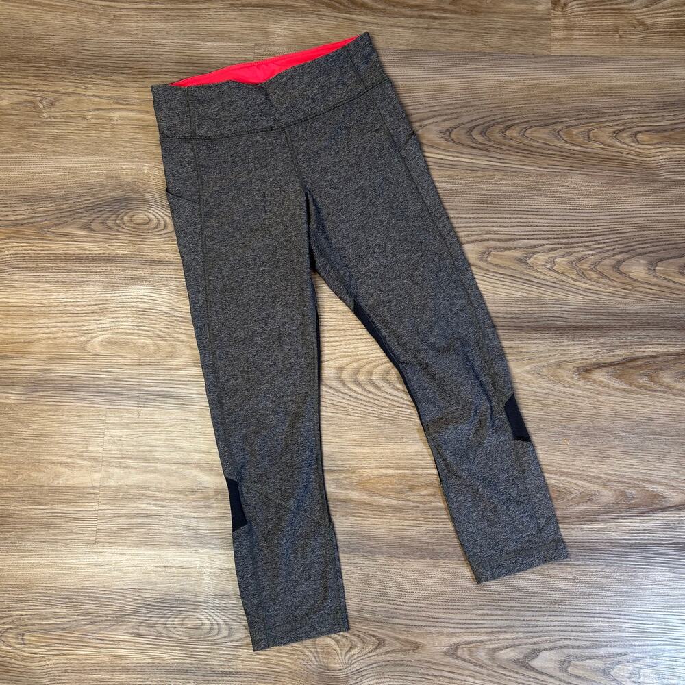 Lululemon Gray Black  Leggings  Women’s S 4/6